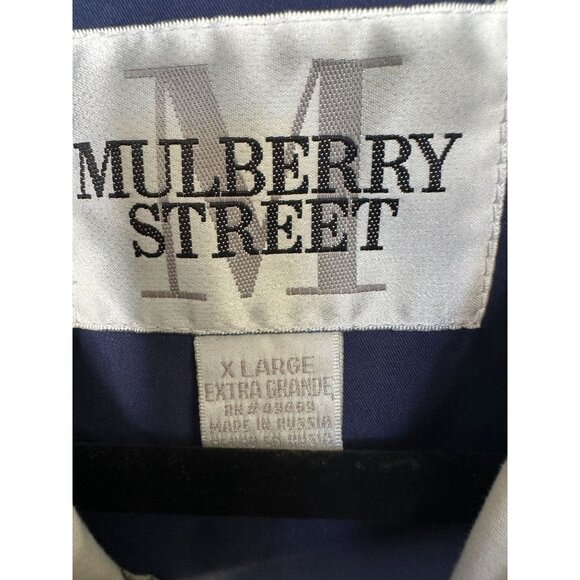 Mulberry Street Mens Blue Lightweight Jacket XL Polyester Blend Zip-Up‎ collared - Picture 2 of 8